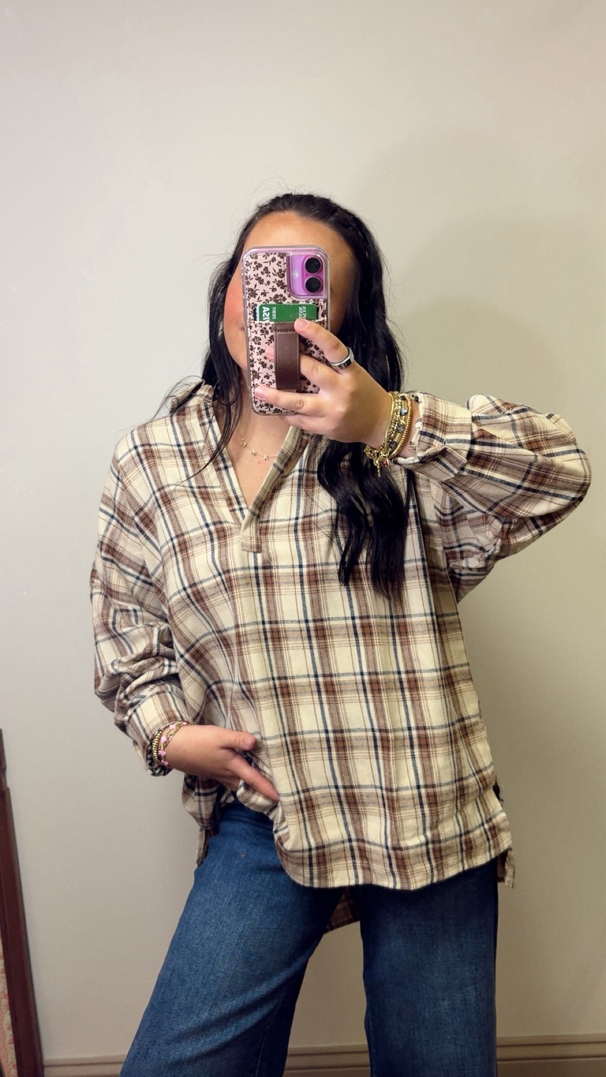Meadows Flannel Top