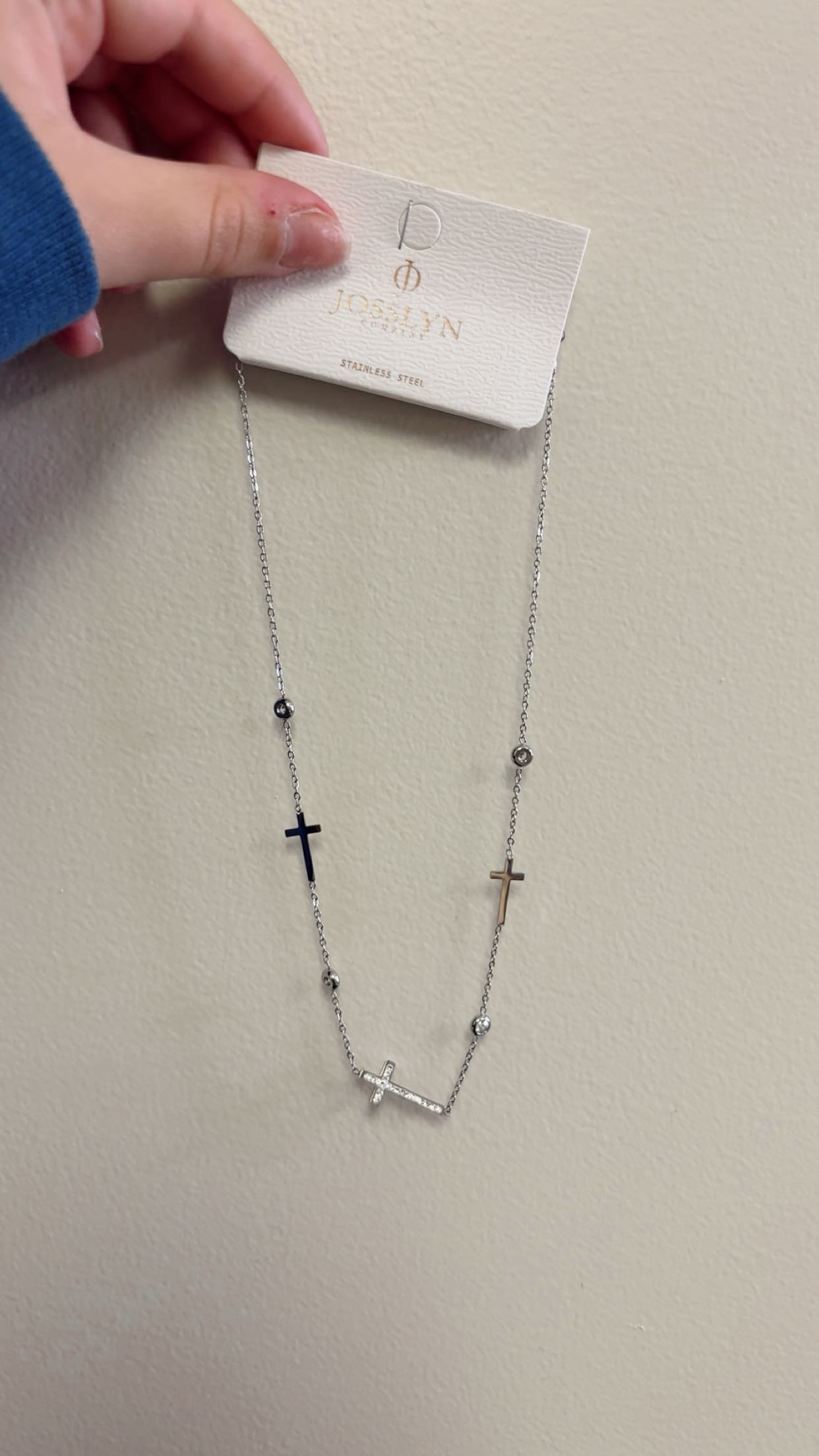 Cross Necklace - Silver