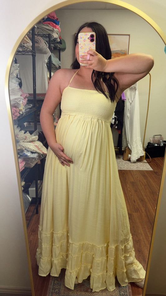 Magnolia Maxi Dress - Yellow