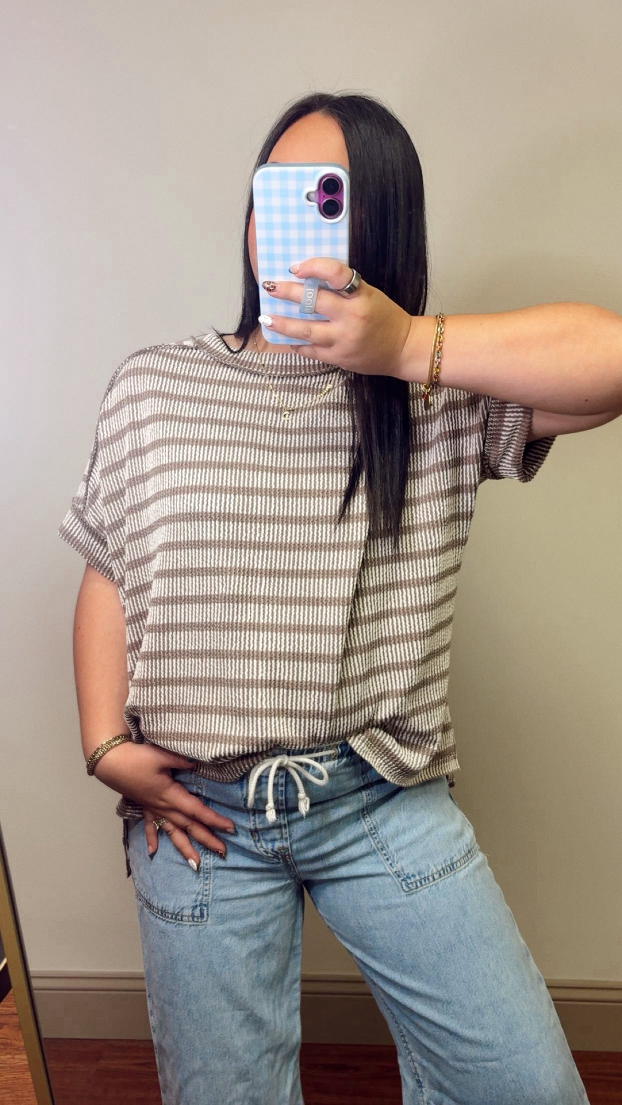 Coffee Please Ribbed Top