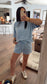 Styling Stripes Ribbed Set - Cornflower Blue