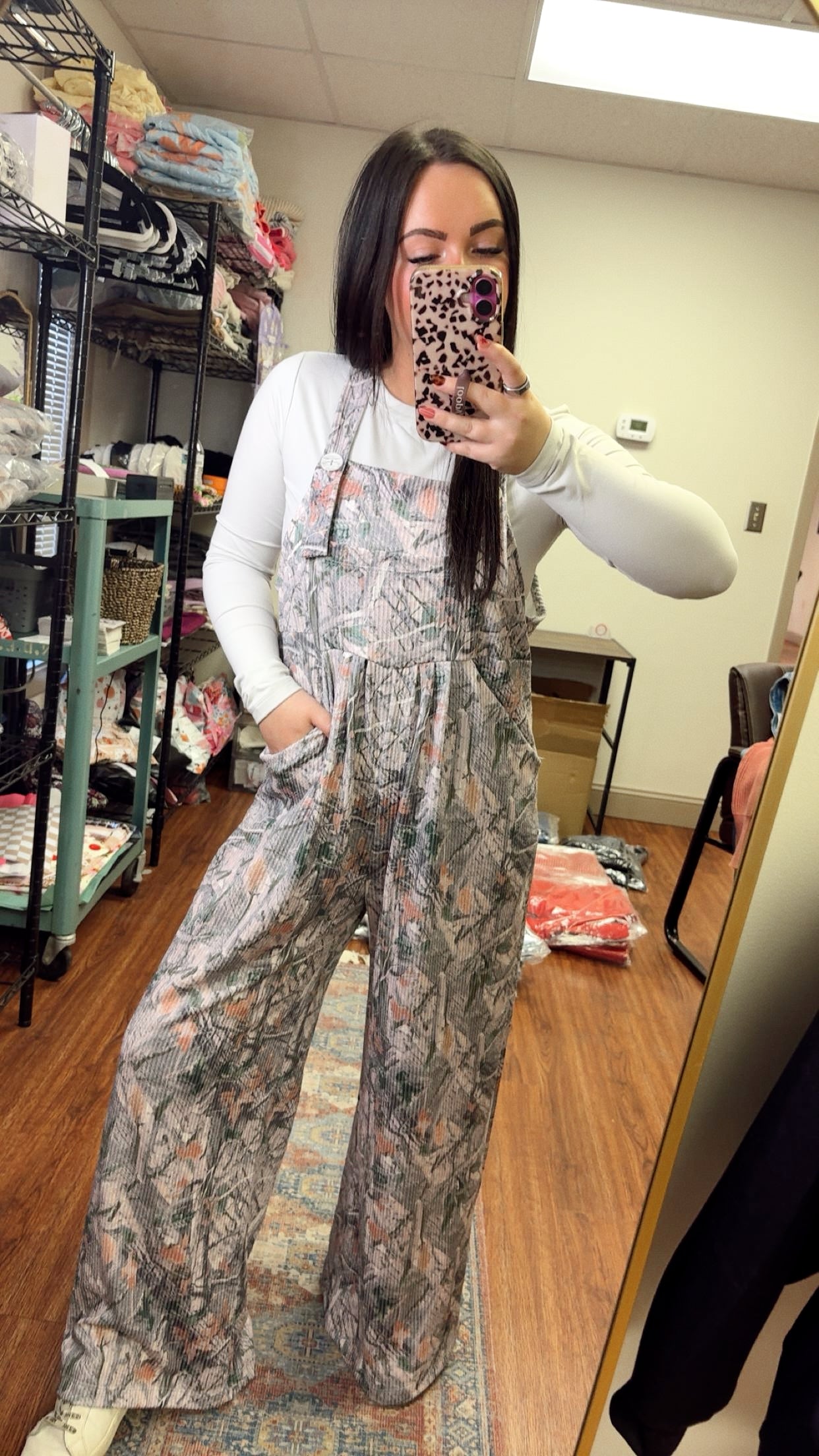 Camo Ribbed Jumpsuit