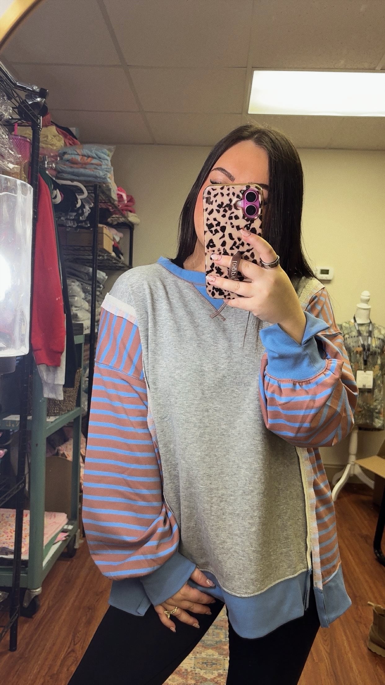 Spring Whisper Stripe Pullover