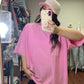 The Necessity Oversized Tee- Pink