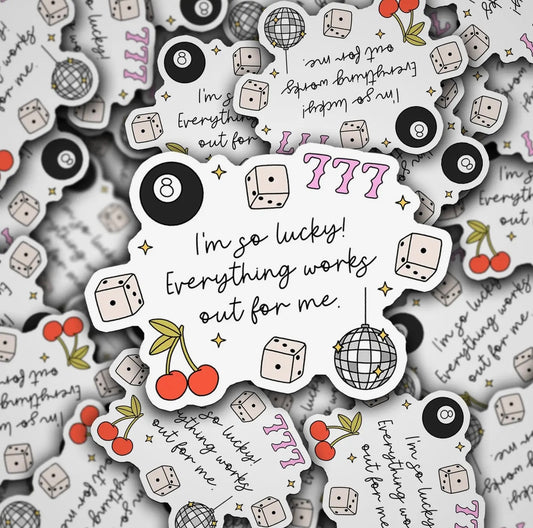 So Lucky Sticker