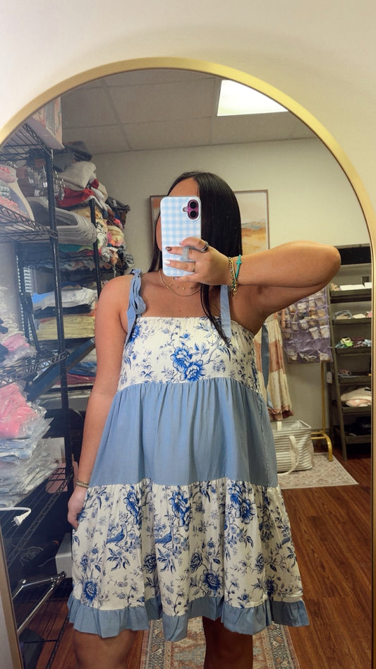 Garden Party Dress - Blue