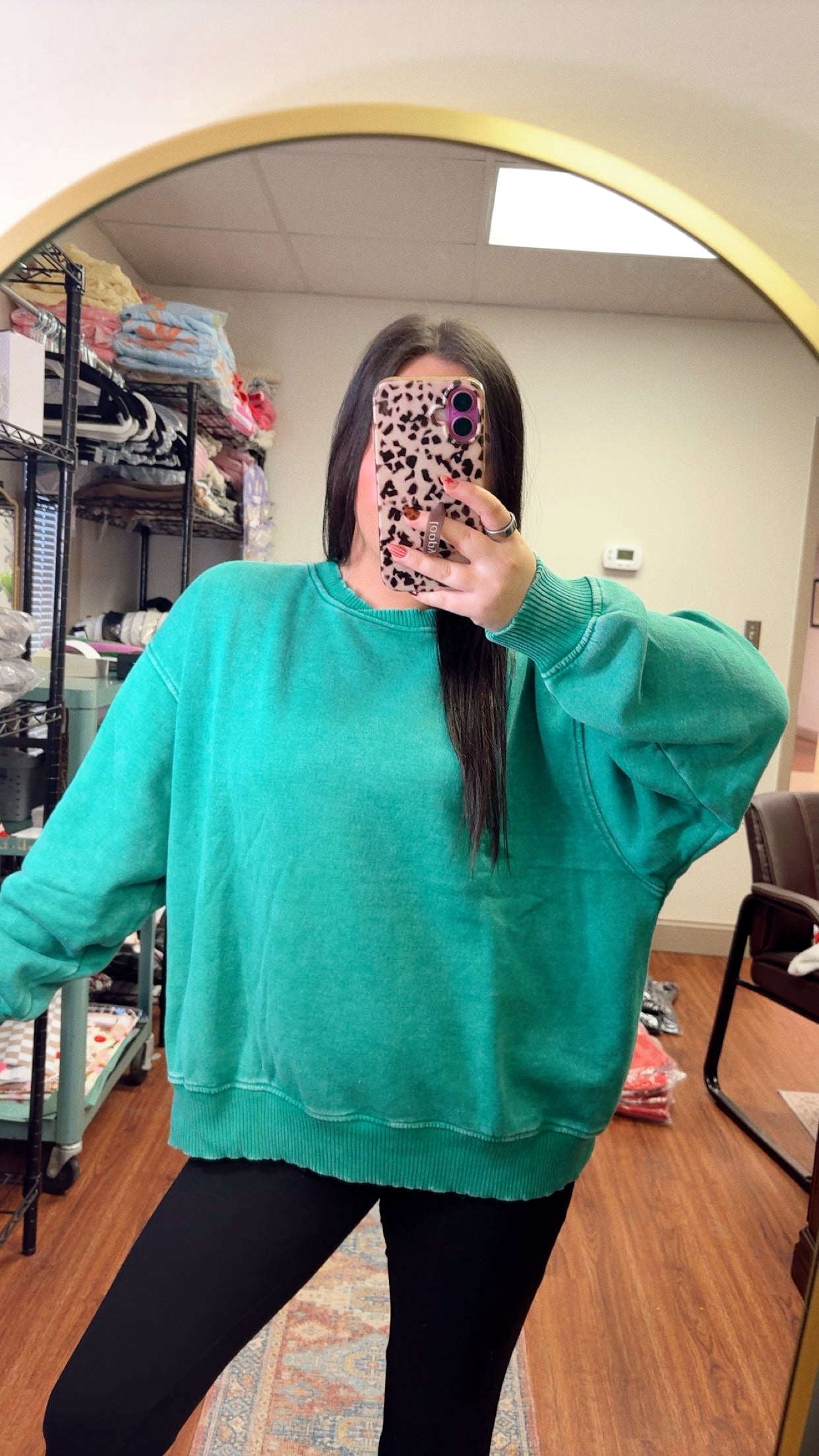 You're A Mean One Oversized Crewneck