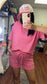 Hot Shot Ribbed Set - Fuchsia