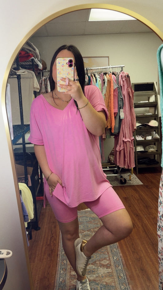 Timeless Biker Set - Candy Pink
