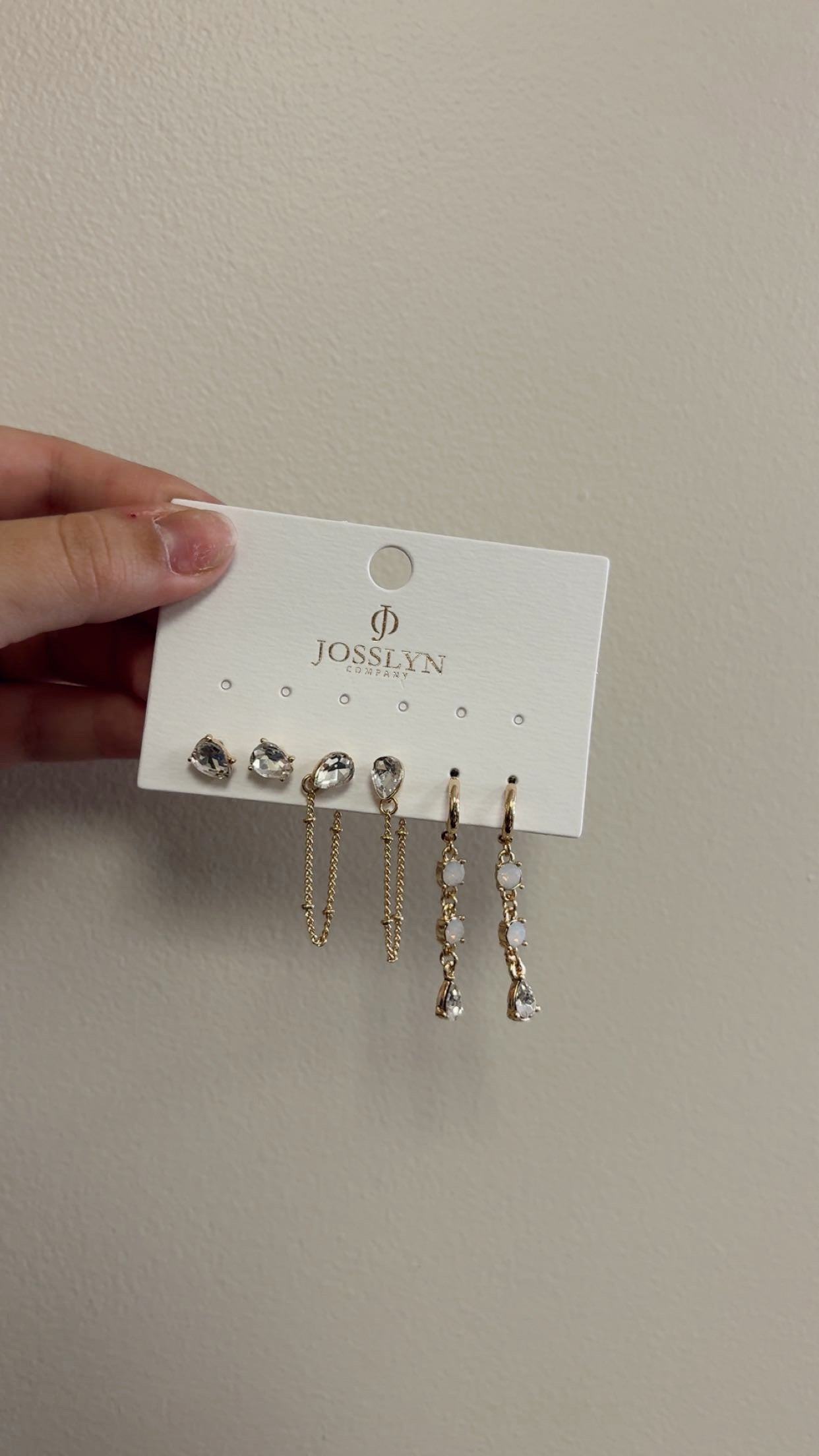 Diamond Earring Trio