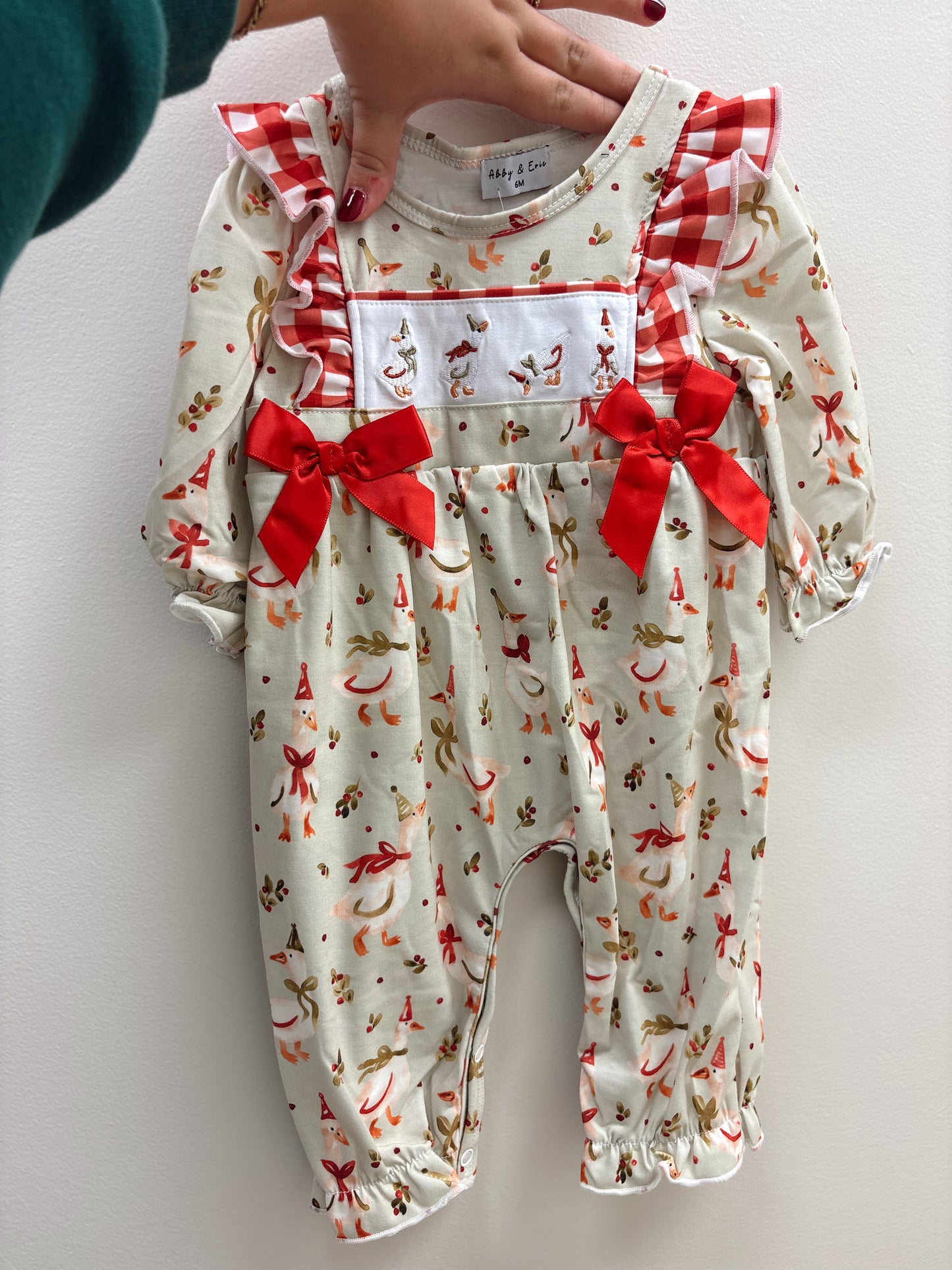 Goose Ruffle Romper