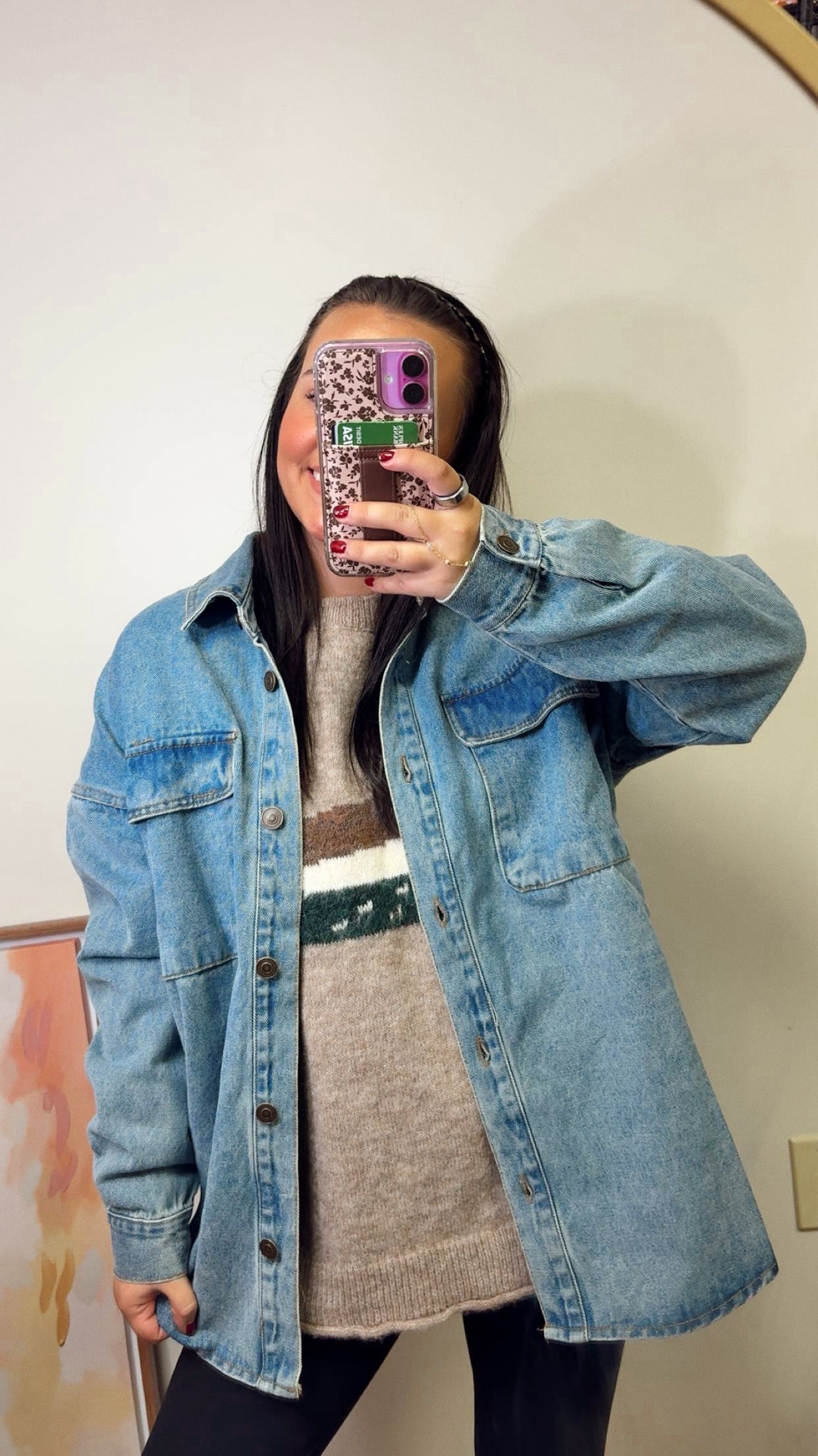 Mountain Morning Denim Shacket