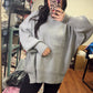 Downtown Oversized Sweater- Heather Gray