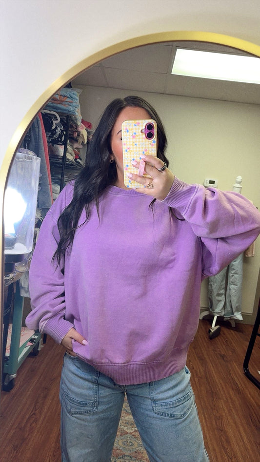 Purple Rain Oversized Sweatshirt