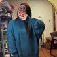 Downtown Oversized Sweater- Teal