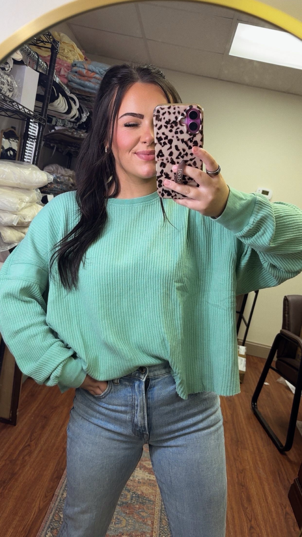 Mistletoe Open Back Top