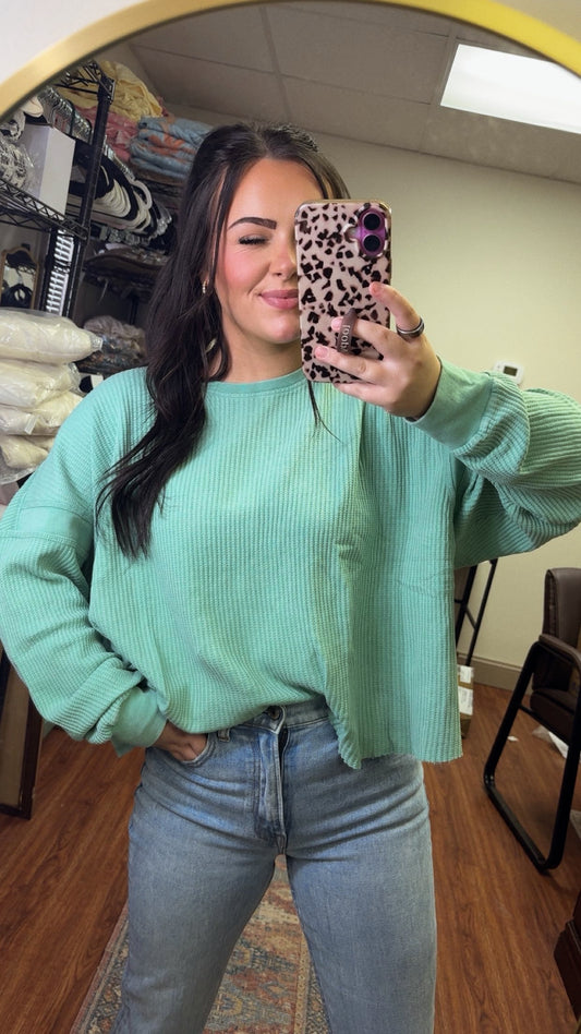 Mistletoe Open Back Top