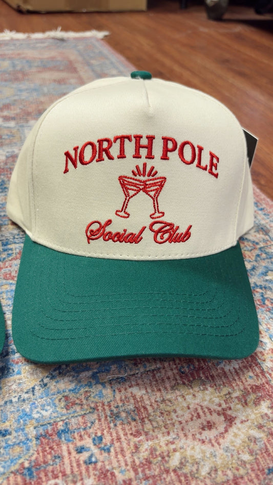North Pole Social Club Embroidered Hat