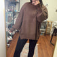 Downtown Oversized Sweater- Brown