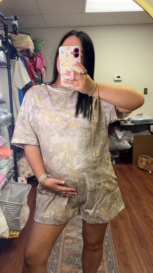Woodland Camo Romper