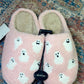 Pink Ghost Slippers