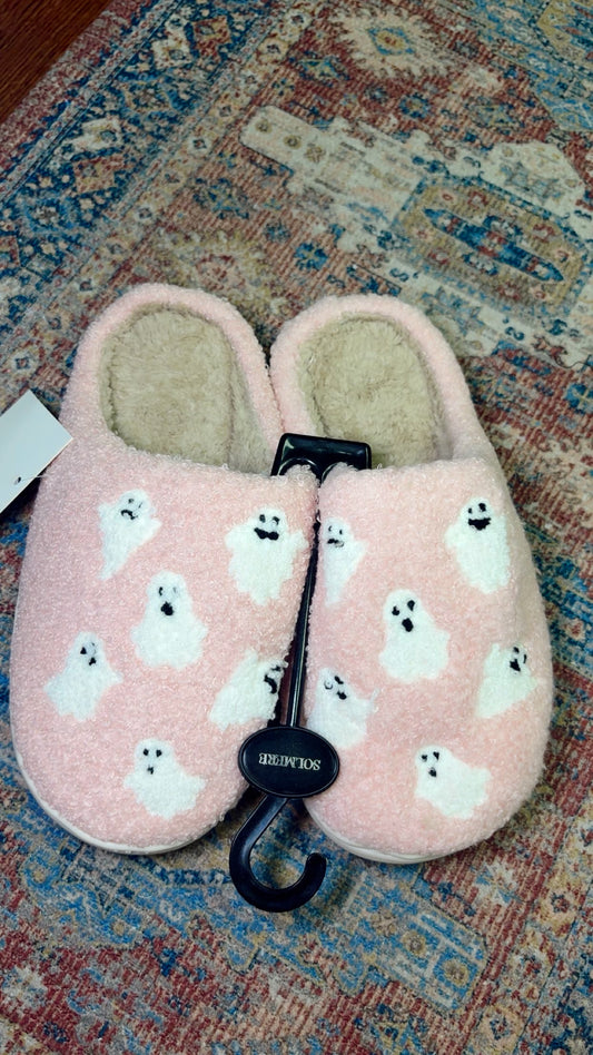 Pink Ghost Slippers