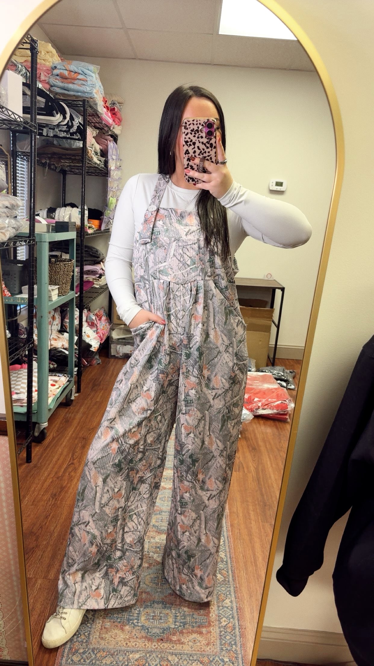 Camo Ribbed Jumpsuit