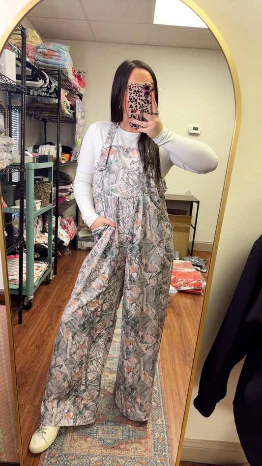 Camo Ribbed Jumpsuit