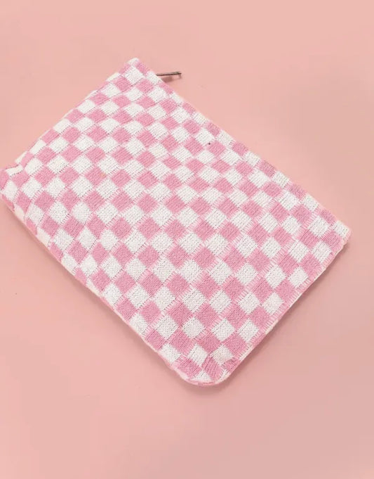 Checker Travel Bag - Pink