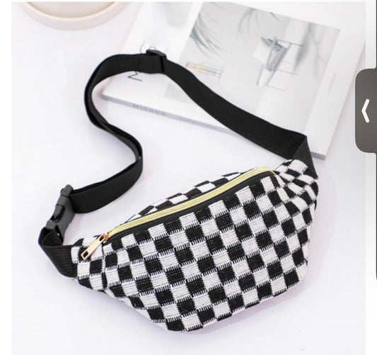 Checkered Fanny Bag