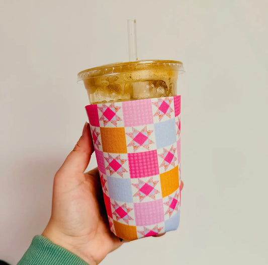 Drink Sleeve - Pink Quilt Pattern