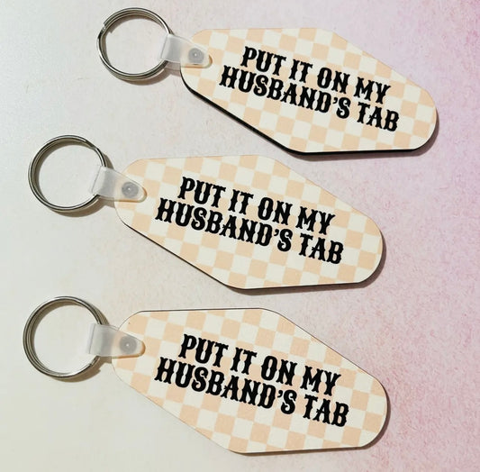 Motel Keychain - Husband's Tab