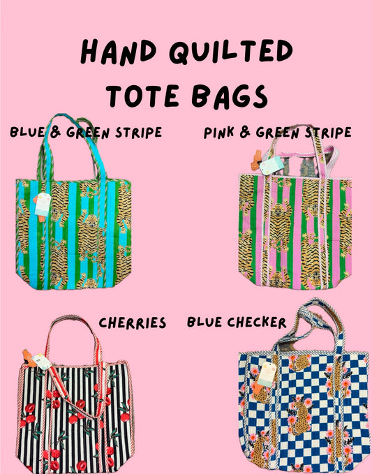 Hand Quilted Tote Bags