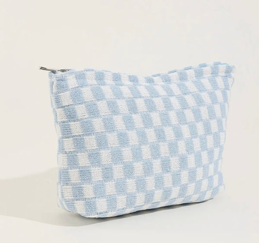 Checker Travel Bag - Blue