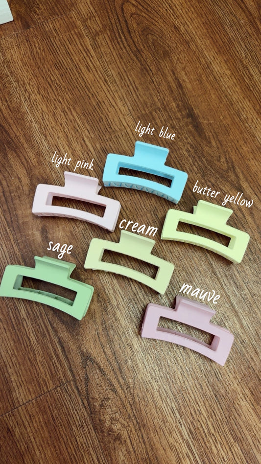 Pastel Claw Clips