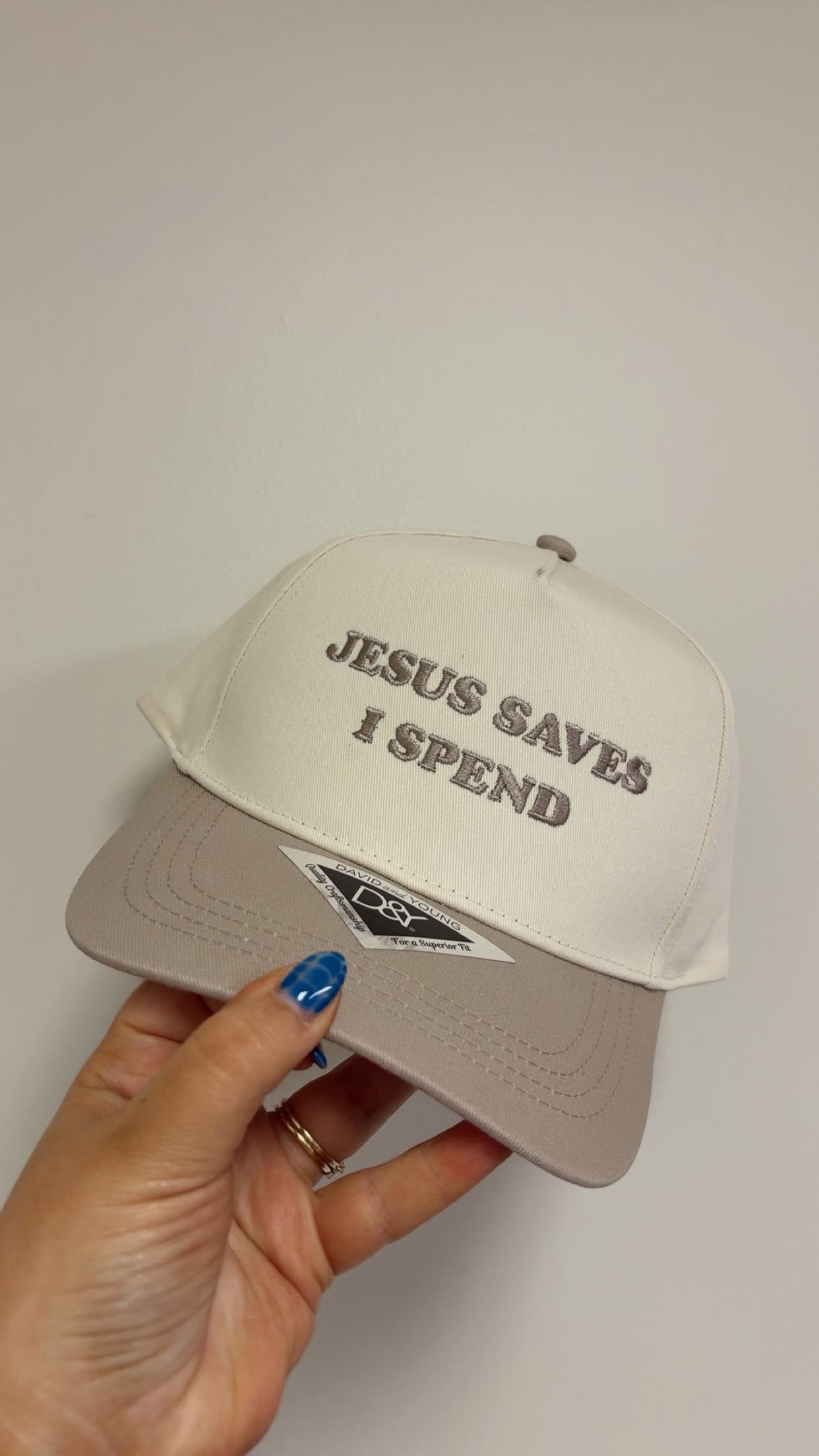 Jesus Saves Hat - Tan