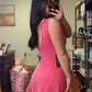 Wrap Up Romper- Pink
