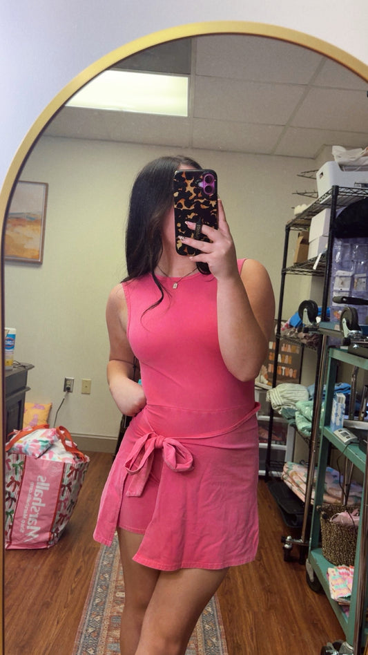 Wrap Up Romper- Pink