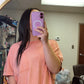 Call Me Basic Tee- Peach