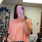Call Me Basic Tee- Peach