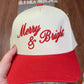 Merry & Bright Embroidered Hat
