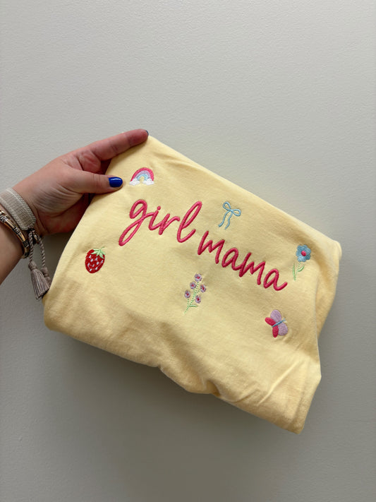Girl Mama Embroidered Tee