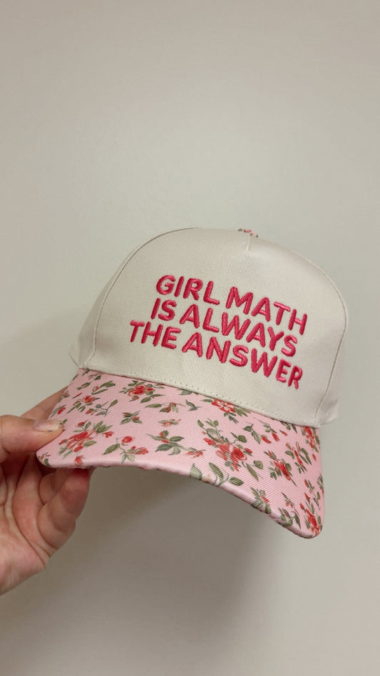 Girl Math Hat