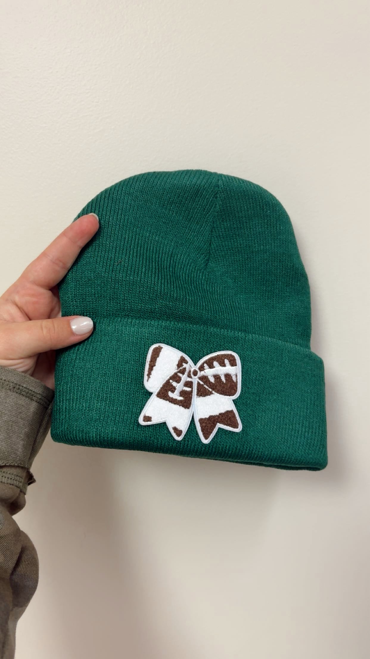 Football Beanie - Green