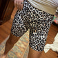 Weekend Fun Biker Shorts- Leopard