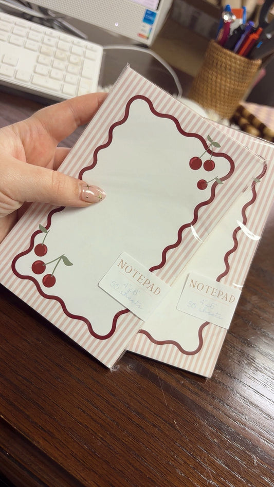 Cherry Note Pad