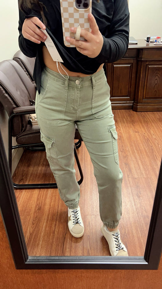 Cool Girl Risen Cargo Joggers