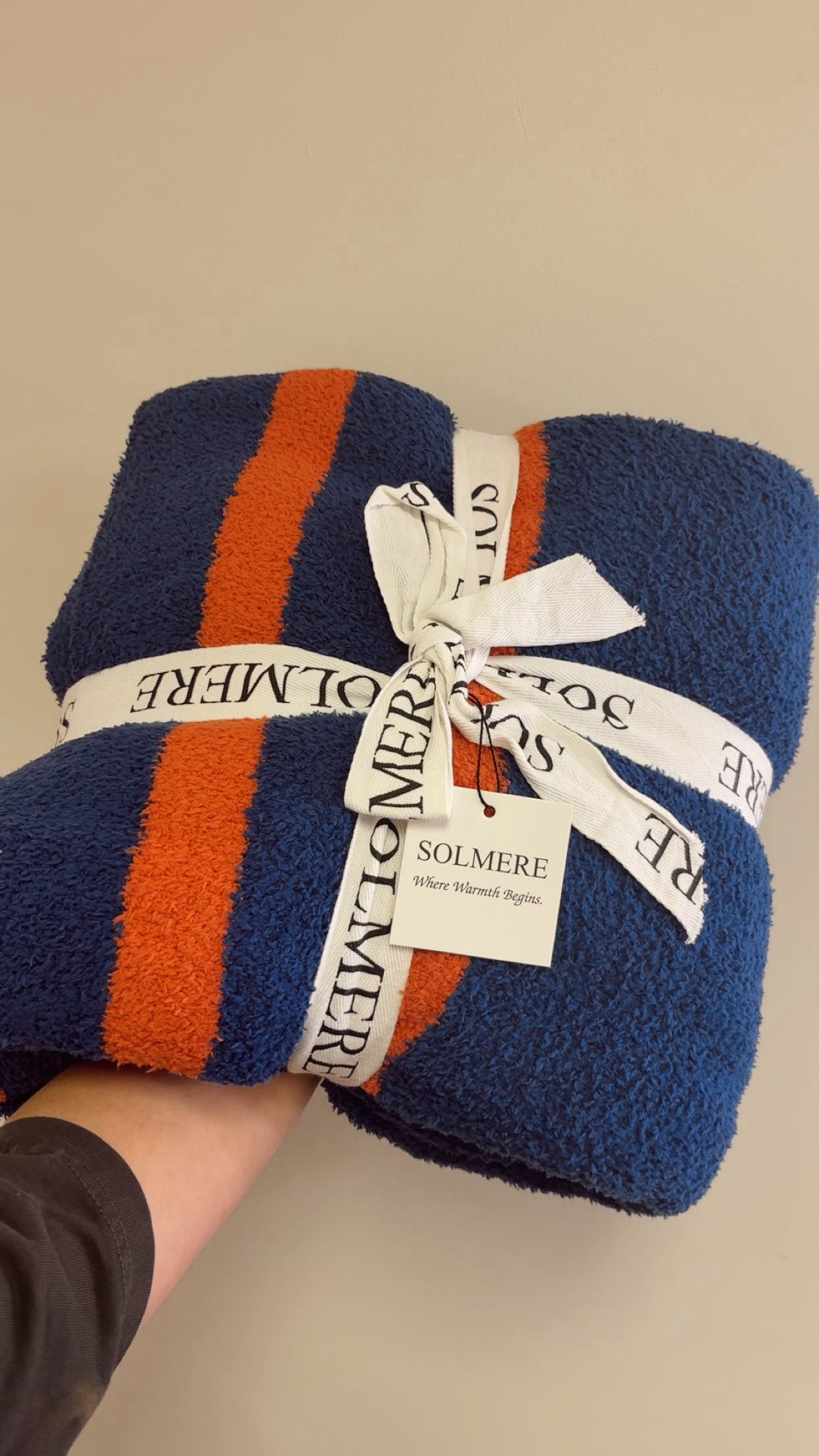 Cozy Cashmere Blanket - Game Day Navy