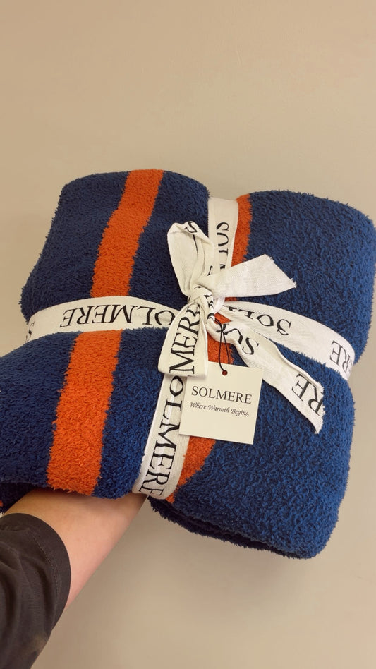 Cozy Cashmere Blanket - Game Day Navy