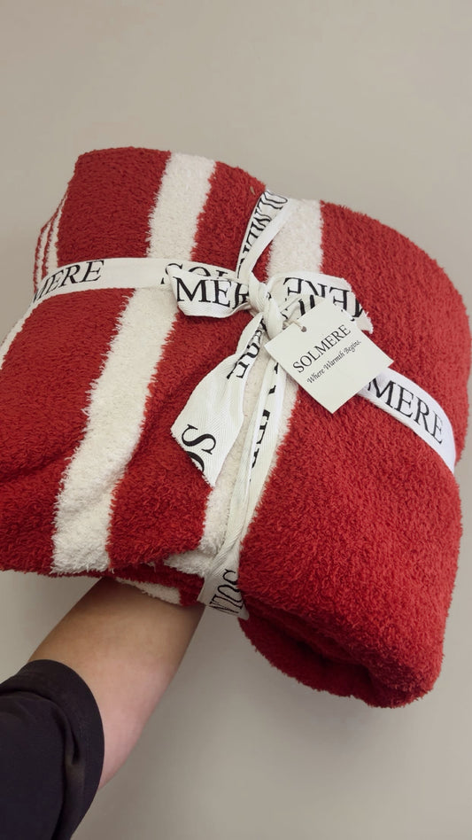 Cozy Cashmere Blanket - Game Day Red